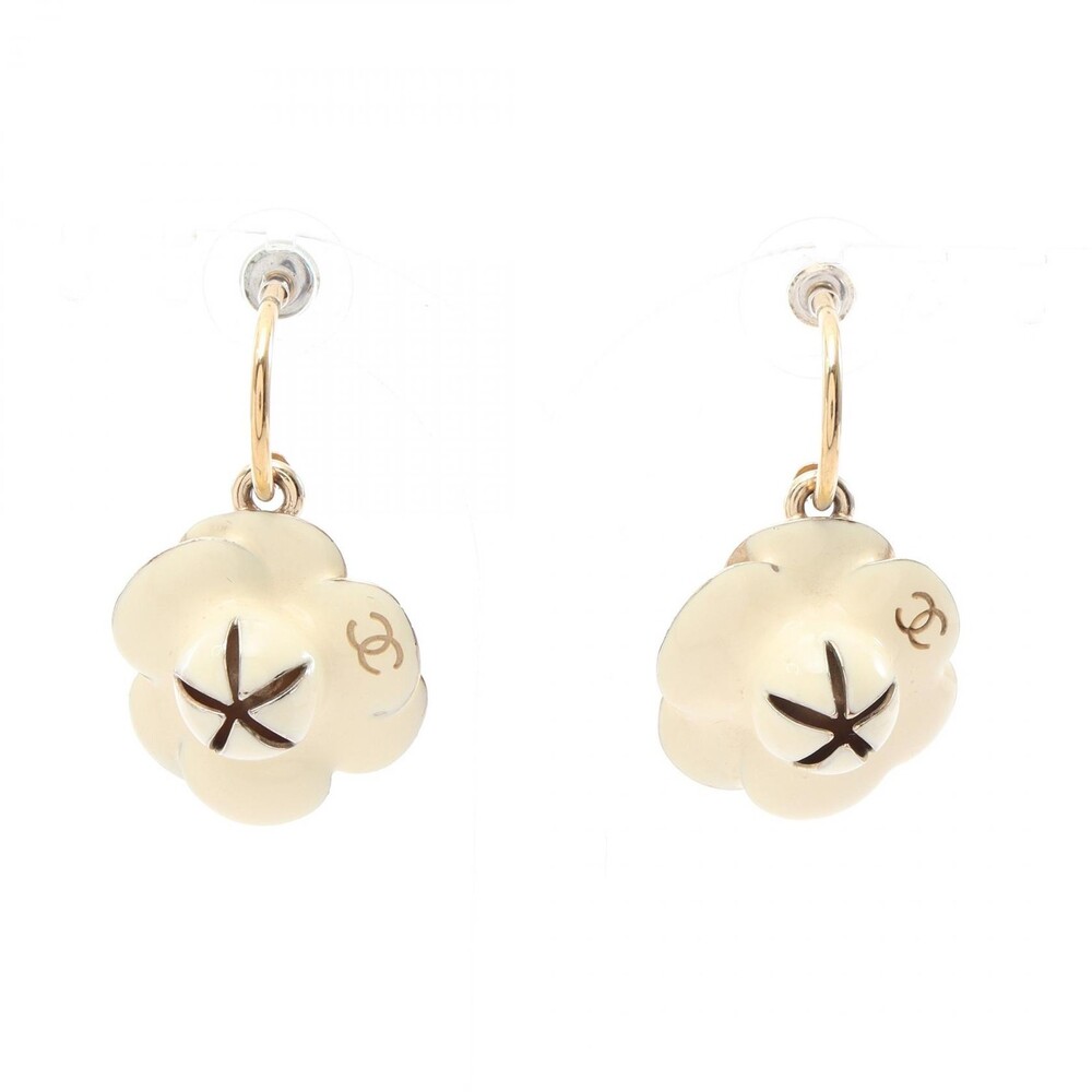 Chanel Camellia Swing Pierced Earrings #295420C59B